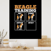 Poster Chien d'entraînement beagle (Cuisine)