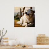 Poster Chien des Pyrénées (Cuisine)
