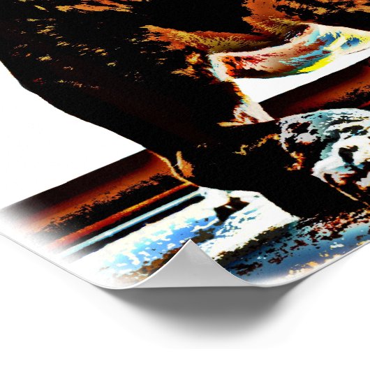 Poster Chien descendant (Coin)