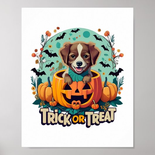 Poster Chien d'Halloween 1 (Devant)