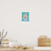 Poster Chien d'hiver confortable (Cuisine)
