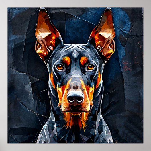 Poster Chien Doberman (Devant)