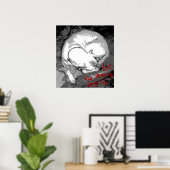 Poster Chien dormant (affiche) (Bureau à domicile)