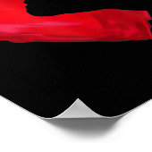 Poster Chien du Coeur de Chien de Fer Français Silhouette (Coin)