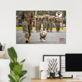POSTER CHIEN DU SERVICE MILITAIRE AMÉRICAIN (Bureau à domicile)