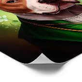 Poster Chien du Staffordshire américain à la St. Patrick' (Coin)