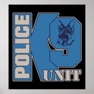 Poster Chien d'unité de la police K9