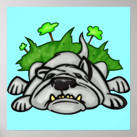 Poster Chien endormi (Devant)