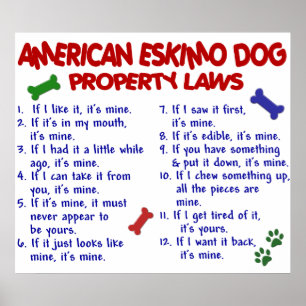 POSTER CHIEN ESQUIMAU AMÉRICAIN PL2