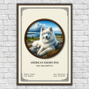 Poster Chien Esquimau Série de Zoologie