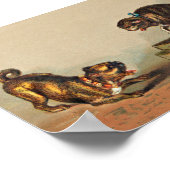 Poster Chien et Kitty en Pug merdique (Coin)