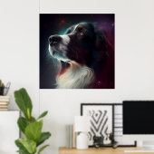 Poster Chien étoile (Bureau à domicile)