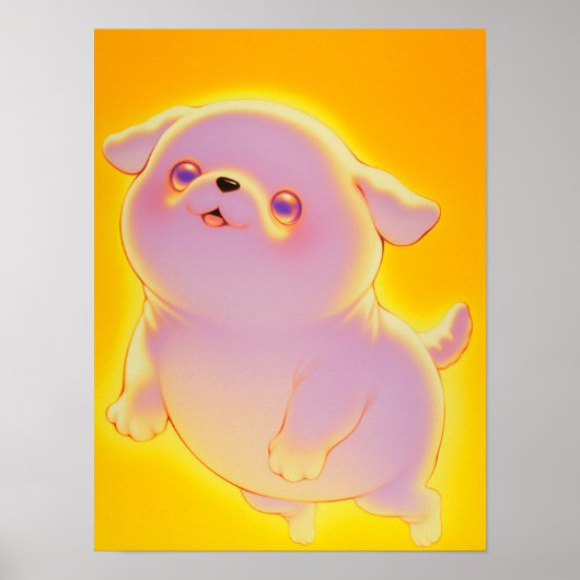 Poster Chien fantôme mignon (Devant)