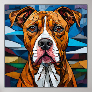 Poster Chien fort de Pitbull