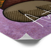 Poster Chien fou australien Shepherd peint à la main (Coin)