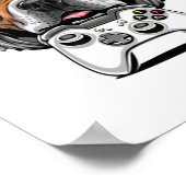 Poster Chien Gamer - Jeu vidéo (Coin)