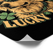Poster Chien Golden Retriever - Saint-Patrick Saint Pad (Coin)