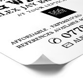 Poster Chien gris avec os, Walker chien publicité (Coin)