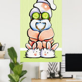 Poster Chien Groomer Animal de compagnie Spa Shih Tzu Con (Bureau à domicile)