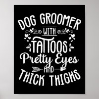 Chien Groomer Tattos Joli Yeux Animal Grotte