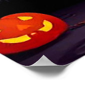 Poster Chien heureux sur le thème d'Halloween (Coin)
