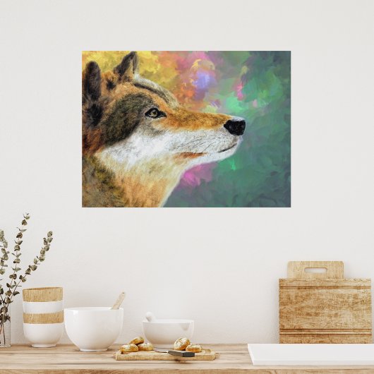 Poster Chien Husky Lou Lou (Cuisine)