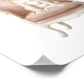 Poster Chien jaune du Labrador portant l'affiche royale d (Coin)