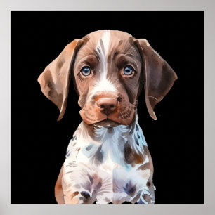 Poster Chien joli illustré