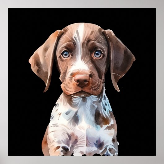 Poster Chien joli illustré (Devant)