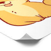 Poster Chien Kawaii Shiba (Coin)