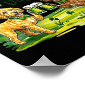 Poster Chien labradoodle de la Saint-Patrick (Coin)