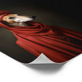 Poster Chien Lady Saluki (Coin)