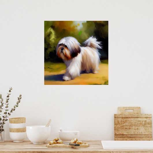 Poster Chien Lhasa Apso (Cuisine)
