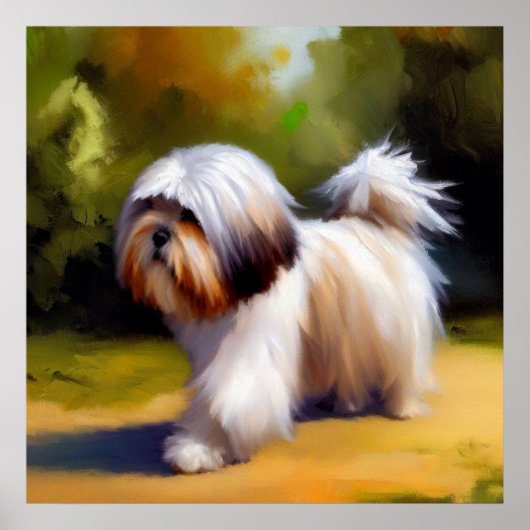 Poster Chien Lhasa Apso (Devant)