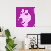 Poster Chien malamué (Bureau à domicile)