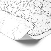 Poster Chien maltais Couleur adulte (Coin)