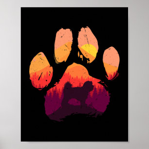 Poster Chien Maltese Paw Maltese Shih Tzu Chien Maman Pap