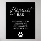 Poster Chien mariage moderne traiter signe biscuit bar en (Devant)