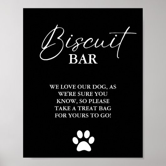 Poster Chien mariage moderne traiter signe biscuit bar en (Devant)