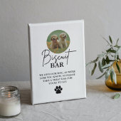 Poster Chien mariage moderne traiter signe biscuit bar en