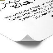 Poster Chien mariage moderne traiter signe biscuit bar en (Coin)