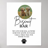 Poster Chien mariage moderne traiter signe biscuit bar en (Devant)