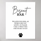 Poster Chien mariage moderne traiter signe biscuit bar en (Devant)