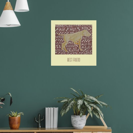 Poster Chien 'meilleur ami' (Salon 1)