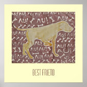 Poster Chien 'meilleur ami' (Devant)