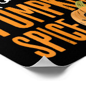 Poster Chien Mère Citrouille Épice Lover mignonne Automne (Coin)