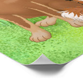 Poster Chien mignon personnalisé (Coin)