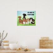 Poster Chien mignon personnalisé (Cuisine)