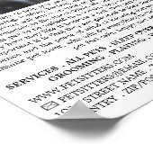 Poster Chien mignon, Service de pose d'animaux Publicité (Coin)