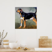 Poster Chien noir et blanc de Virginie (Cuisine)